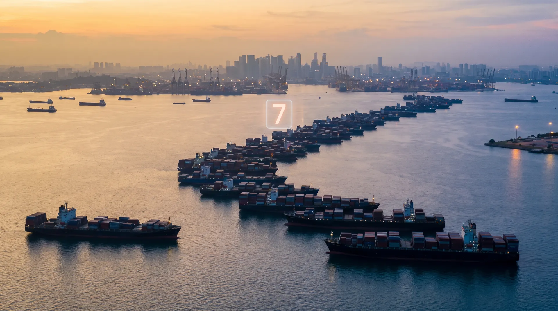 Congestion dans le port de Singapour: le temps d'attente atteint sept jours