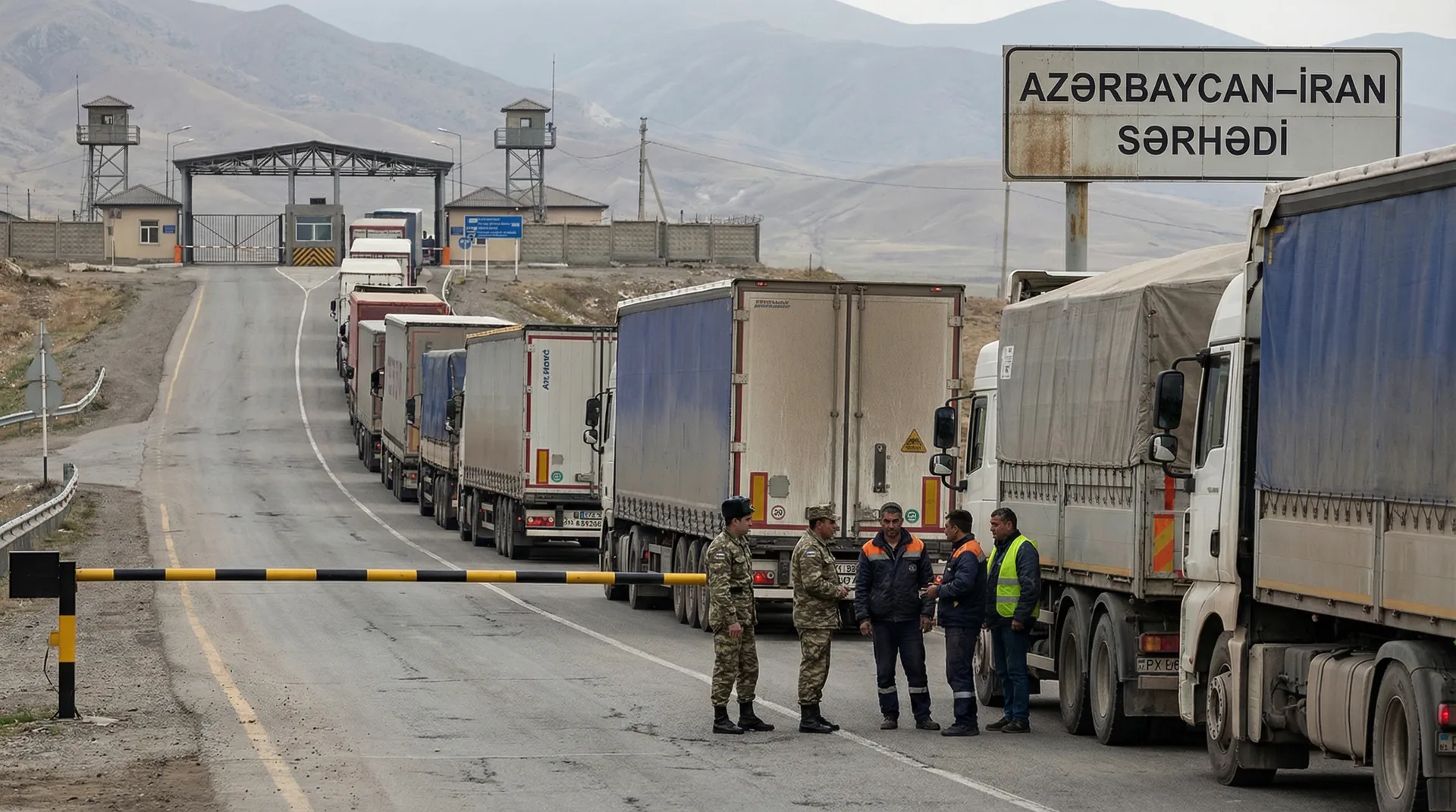 L'Azerbaïdjan a arrêté le transport de marchandises à la frontière avec l'Iran